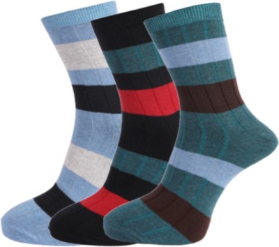 Dollar Men Striped Calf Length(Pack of 3)