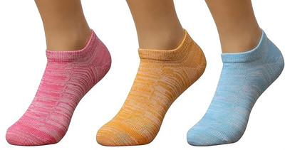 JABA'S Unisex Solid Ankle Length(Pack of 3)