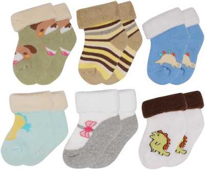 Cuteably Baby Boys & Baby Girls Floral Print Ankle Length(Pack of 6)