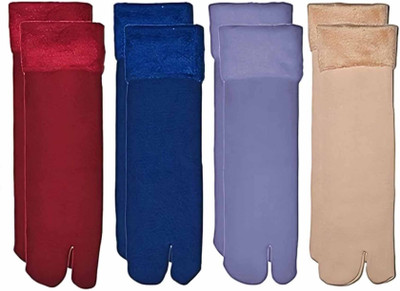 XOALT Girls Solid Ankle Length(Pack of 4)