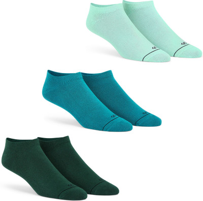 Dynamocks Unisex Solid Ankle Length(Pack of 3)