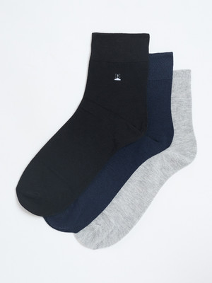 Camey Men Solid Ankle Length(Pack of 3)