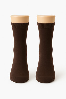 Tilor Braun Men & Women Solid Mid-Calf/Crew(Pack of 3)