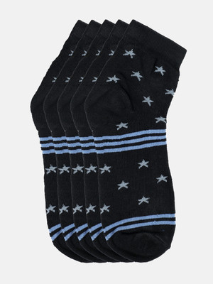 Kolor Fusion Men Printed Mid-Calf/Crew(Pack of 5)