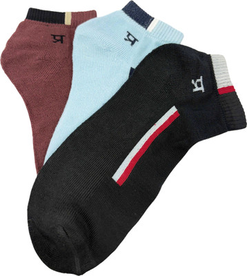 prasthan Men Woven Ankle Length, Low Cut(Pack of 3)