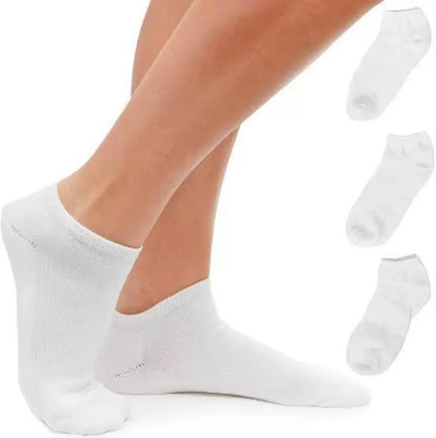 Suprix Unisex Solid Ankle Length, Peds/Footie/No-Show, Low Cut(Pack of 3)