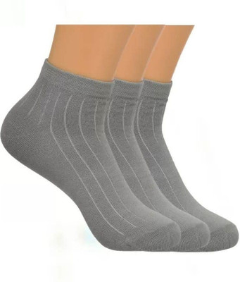 MERCEHIVE Men & Women Solid, Self Design Ankle Length, Calf Length, Over the Knee, Peds/Footie/No-Show(Pack of 3)