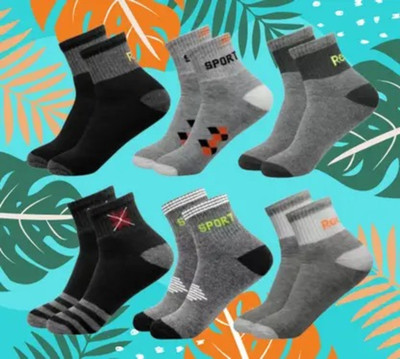 VISHAL_Co Men & Women Printed Ankle Length(Pack of 6)