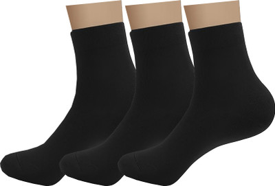 INFISPACE Men & Women Solid, Self Design Mid-Calf/Crew(Pack of 3)