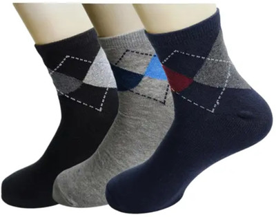 Gayatri Collection Men Self Design Ankle Length(Pack of 3)