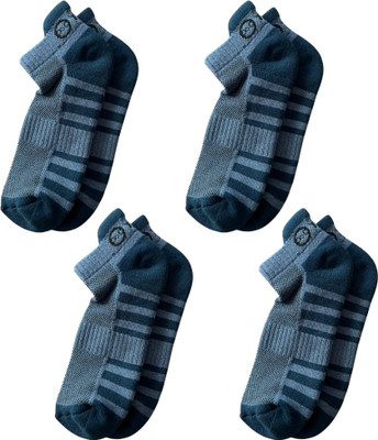 fourO Men & Women Striped Ankle Length(Pack of 4)