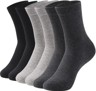 Basketship Men Solid Calf Length(Pack of 3)