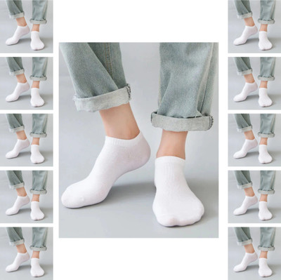 Fighter Men Solid Ankle Length(Pack of 10)