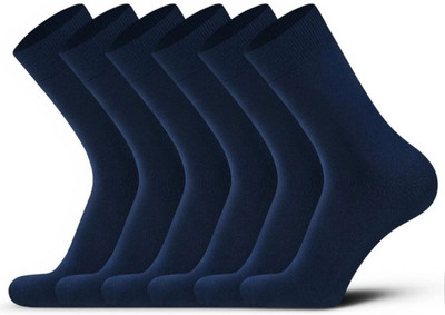 Akeeta Men & Women Solid Calf Length(Pack of 6)