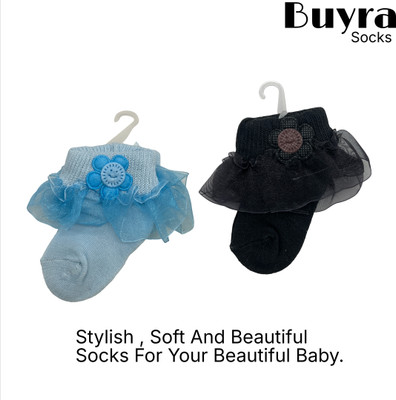 Buyra Baby Girls Self Design Ankle Length(Pack of 2)