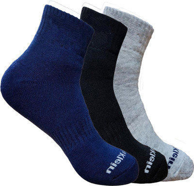 LABOLIA Men & Women Solid, Self Design Ankle Length, Mid-Calf/Crew(Pack of 3)