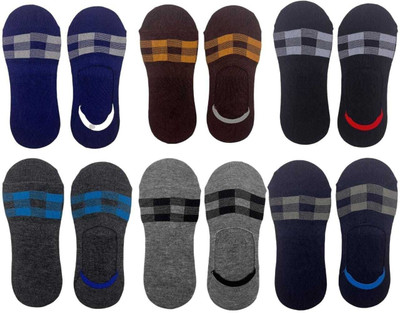 Buyra Men & Women Self Design Low Cut, Peds/Footie/No-Show(Pack of 6)