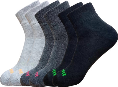 LABOLIA Men & Women Solid, Self Design Ankle Length, Mid-Calf/Crew(Pack of 3)
