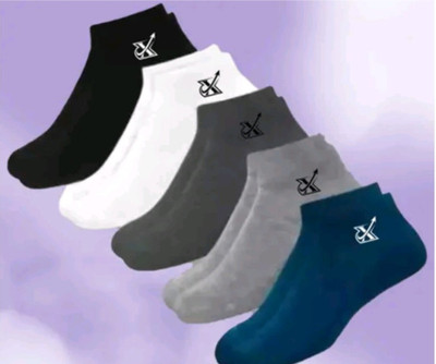 Mahaveer Collection Men Solid Ankle Length(Pack of 5)