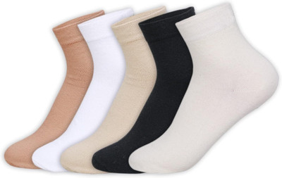 soxsense Unisex Solid Ankle Length(Pack of 5)
