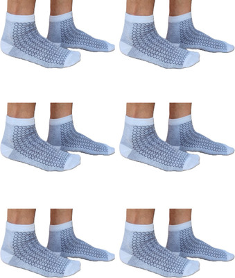 Parimisha Creation Men Self Design Ankle Length(Pack of 6)