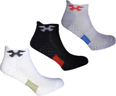 WOZAC Unisex Self Design Low Cut(Pack of 3)