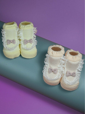 Yellow Bee Girls Ankle Length(Pack of 2)