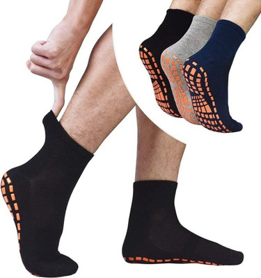 WKLOUYHE Men & Women Striped, Woven Ankle Length(Pack of 3)