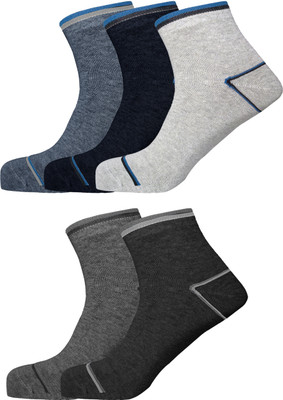 Lux Nitro Men Self Design Ankle Length(Pack of 5)