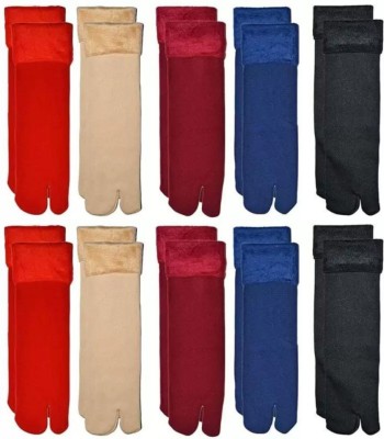 SocksMonk Women Solid Ankle Length(Pack of 10)