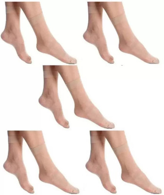 FATON Women Solid Ankle Length(Pack of 5)