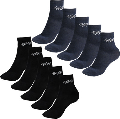 VXI Men & Women Solid Ankle Length(Pack of 10)