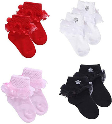 INFISPACE Baby Boys & Baby Girls Graphic Print Ankle Length(Pack of 4)