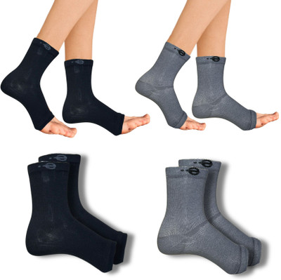 ecosync Unisex Solid Ankle Length(Pack of 2)