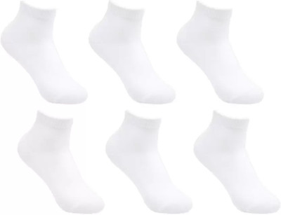 Suprix Unisex Solid Ankle Length, Peds/Footie/No-Show, Low Cut(Pack of 6)