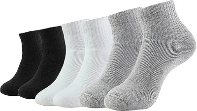 XOALT Unisex Solid Ankle Length(Pack of 6)