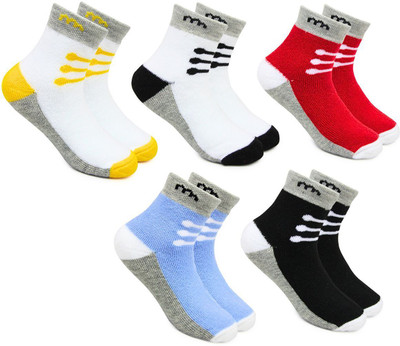 Neska Moda Boys & Girls Striped Ankle Length(Pack of 5)