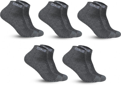 XJARVIS Men & Women Solid Ankle Length(Pack of 5)