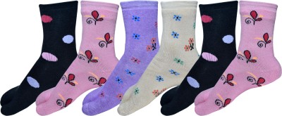 WHITESHARK Women Floral Print Calf Length(Pack of 6)