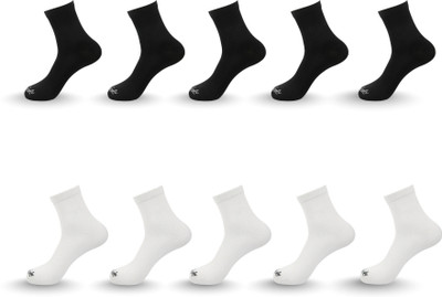 Mojaah Men Solid Ankle Length(Pack of 10)
