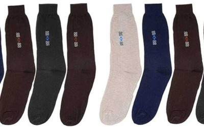 RTGLOBAL Men Solid, Printed Calf Length(Pack of 6)