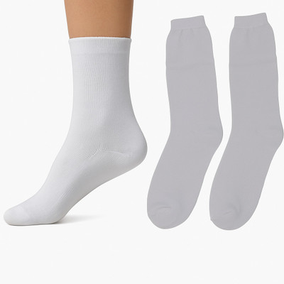 PRIDE SALES Men & Women Solid Mid-Calf/Crew(Pack of 3)