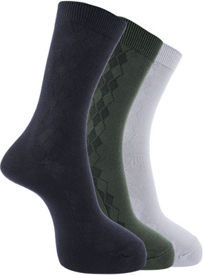 Dollar Men Checkered Calf Length(Pack of 3)