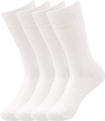 LuvStock Men Solid Mid-Calf/Crew(Pack of 4)