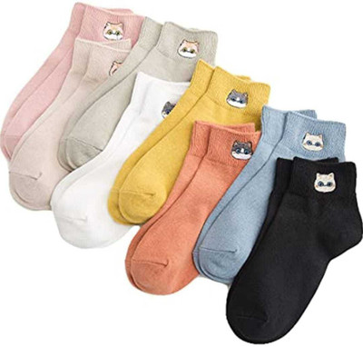 MANVITRADERS Unisex Self Design Ankle Length(Pack of 5)