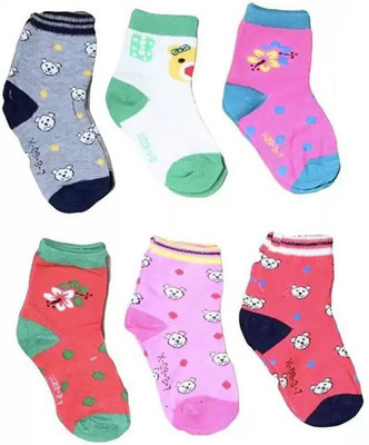 Relieco Baby Boys & Baby Girls Printed Mid-Calf/Crew(Pack of 6)