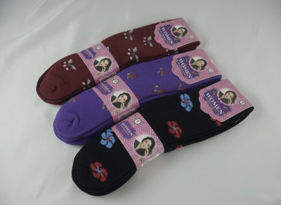 Naosucura Women Floral Print Mid-Calf/Crew(Pack of 3)