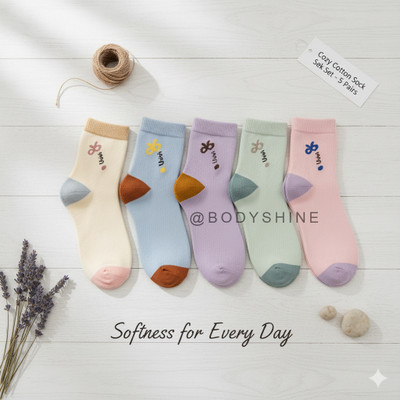 BODYSHINE Baby Boys & Baby Girls Printed Ankle Length(Pack of 5)