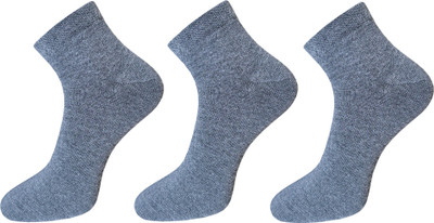 SPANCIA Men Solid Ankle Length(Pack of 3)