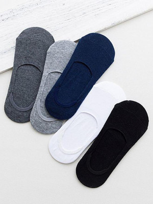 Sedoka Unisex Self Design Peds/Footie/No-Show(Pack of 5)